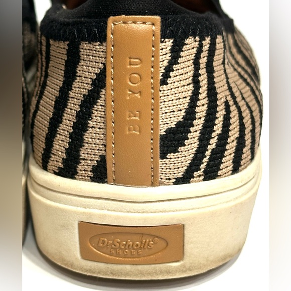 Dr Scholl's Women Slip On Sneakers Zebra Print Knit Casual Comfort Shoes Sz 9.5 - Picture 2 of 13